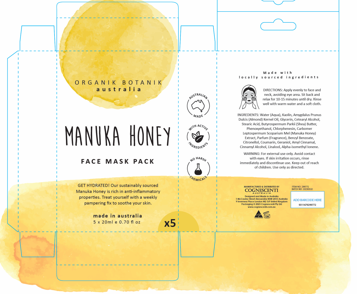 Splotch Manuka Honey 5 Mask Pack