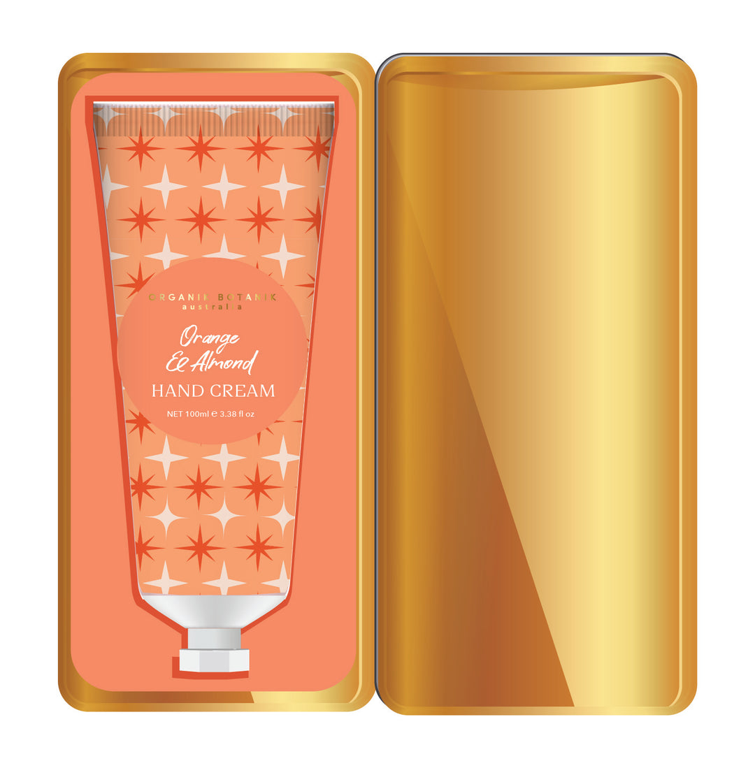 Geo Contemporary Orange & Almond Hand Cream