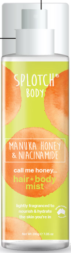 Splotch Body Call Me Honey Hair & Body Mist