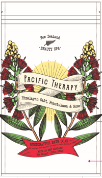 New Zealand Beauty Spa Himalayan Salt, Pohutukawa & Rose Restorative Bath Soak