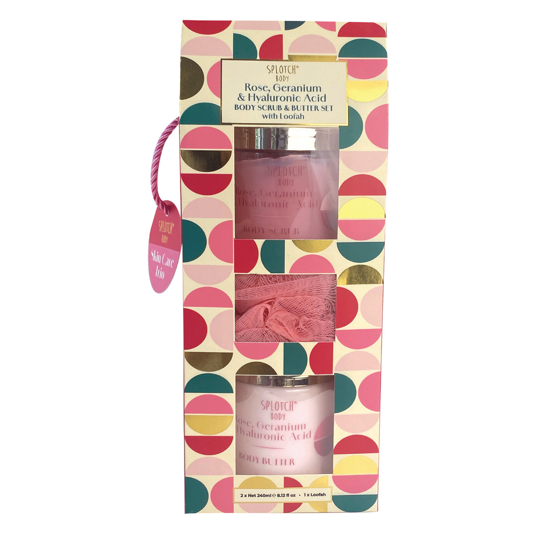 Rose & Geranium Body Trio