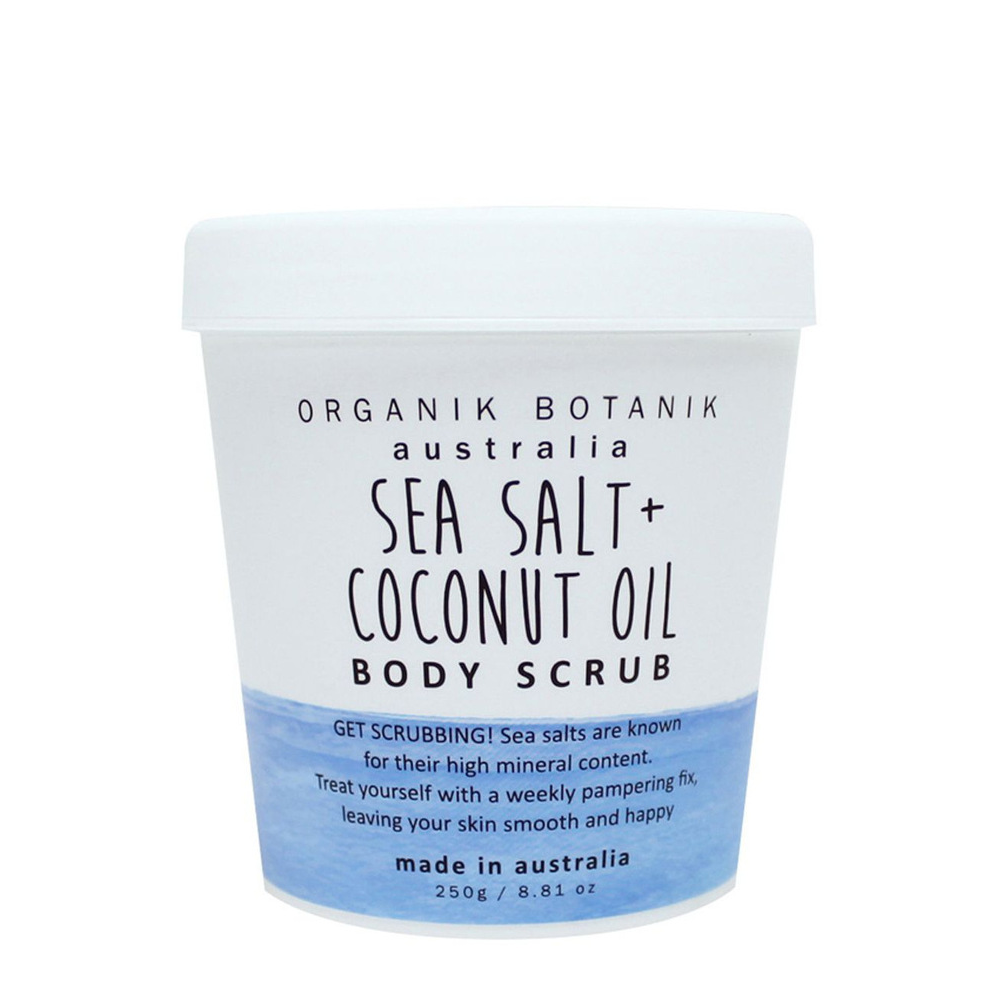 ORGANIK BOTANIK SEA SALT & COCONUT OIL BODY SCRUB TUB 250G