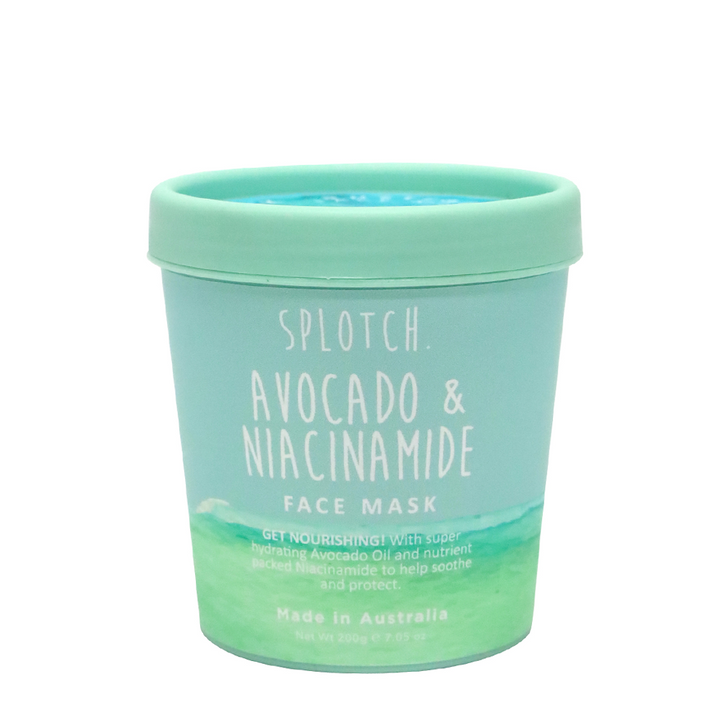 SPLOTCH AVOCADO & NIACINAMIDE FACE MASK TUB 200G