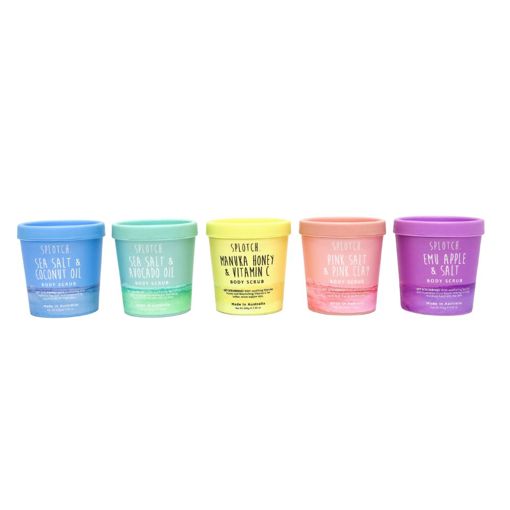 SPLOTCH BODY EMU APPLE & SALT BODY SCRUB TUB