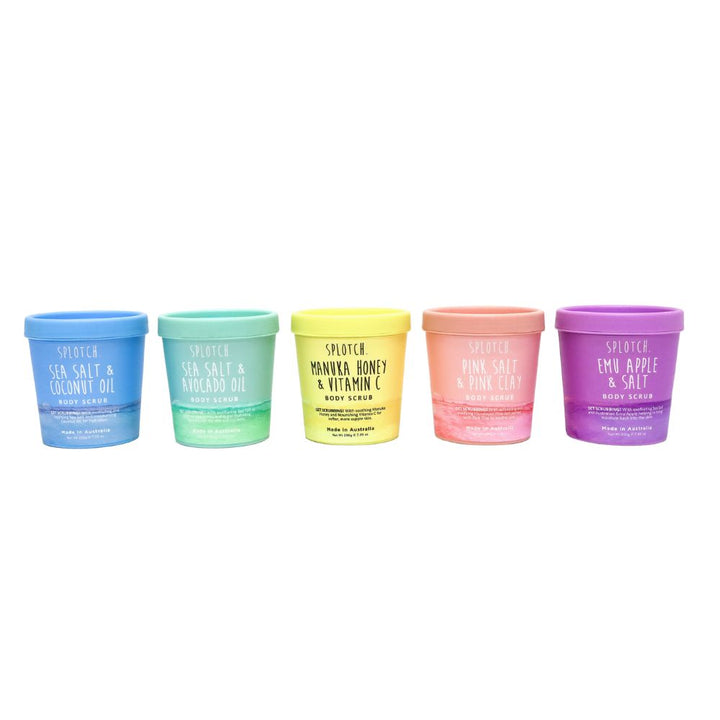 SPLOTCH BODY EMU APPLE & SALT BODY SCRUB TUB