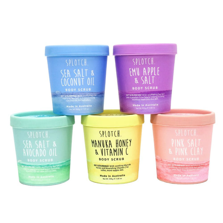 SPLOTCH BODY EMU APPLE & SALT BODY SCRUB TUB