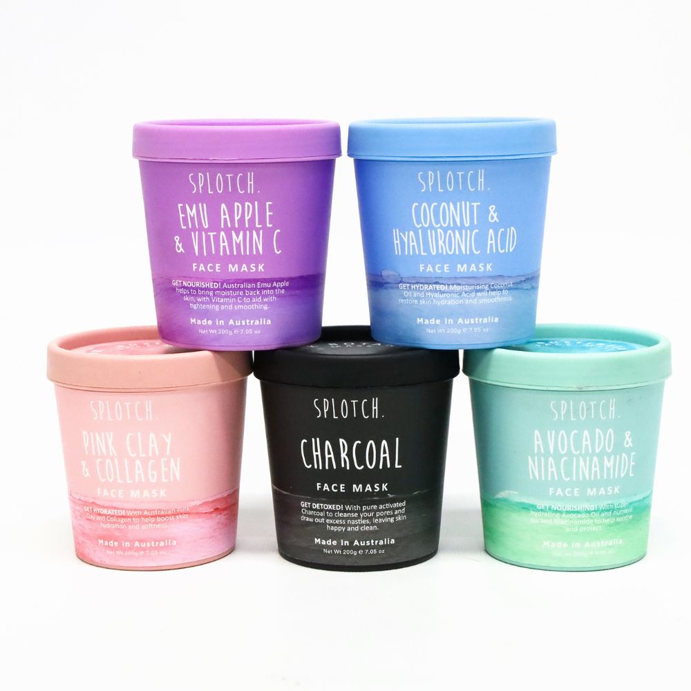SPLOTCH BODY EMU APPLE & VITAMIN C FACE MASK TUB