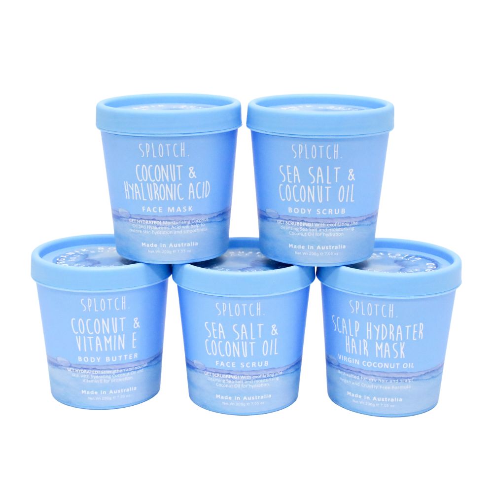 SPLOTCH BODY SEA SALT & COCONUT OIL BODY SCRUB TUB