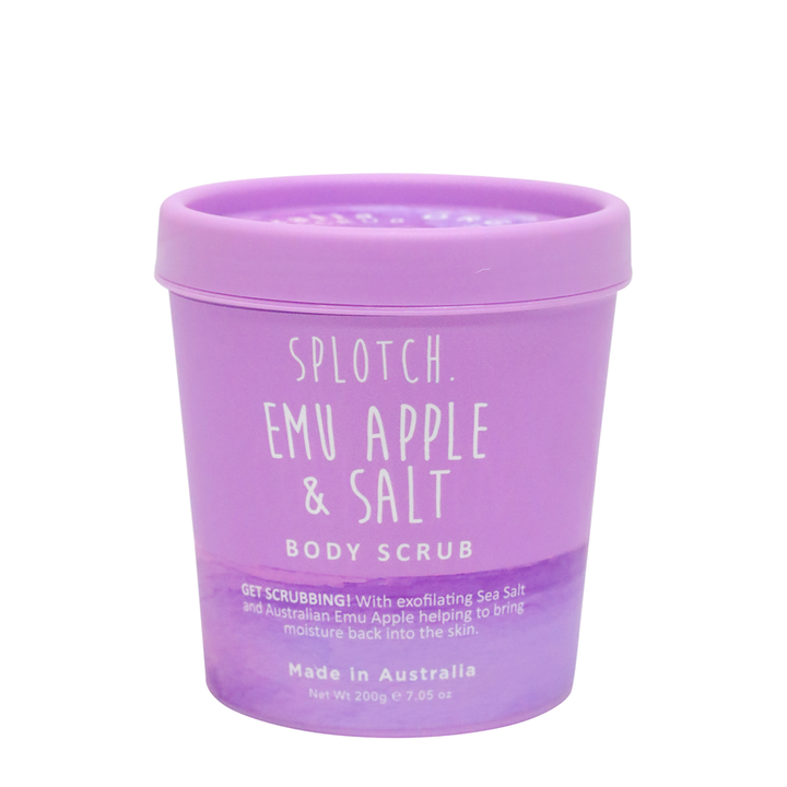 SPLOTCH BODY EMU APPLE & SALT BODY SCRUB TUB