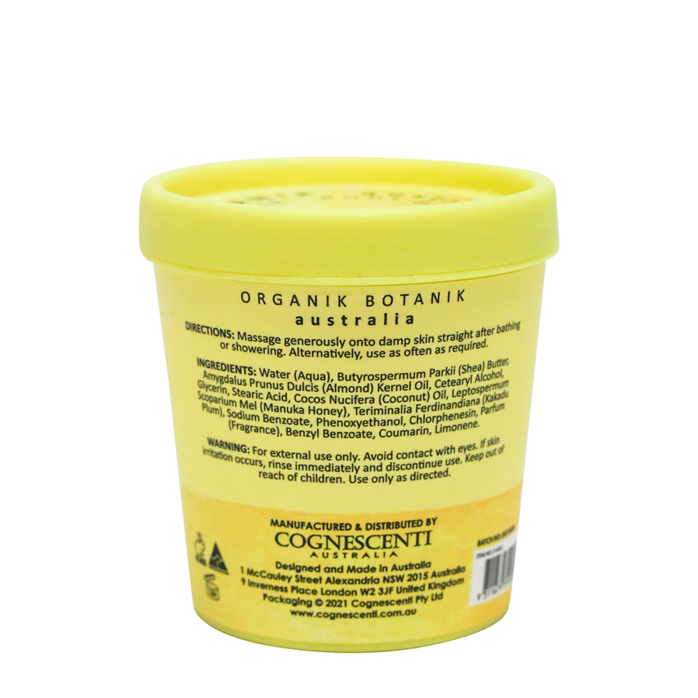 SPLOTCH BODY MANUKA HONEY & VITAMIN C BODY BUTTER TUB