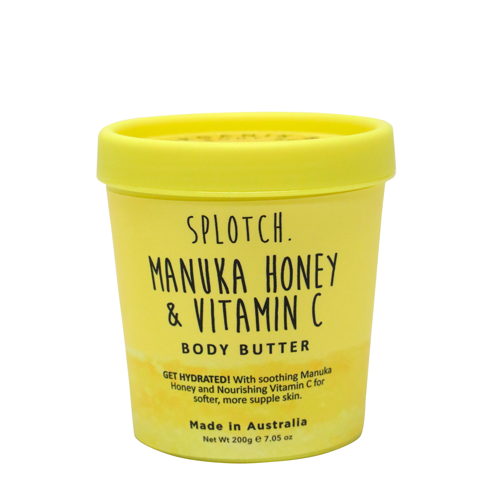 SPLOTCH BODY MANUKA HONEY & VITAMIN C BODY BUTTER TUB