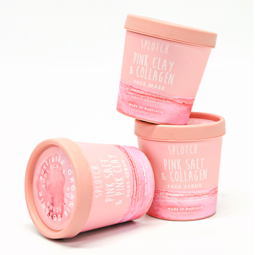 SPLOTCH BODY PINK SALT & PINK CLAY BODY SCRUB TUB