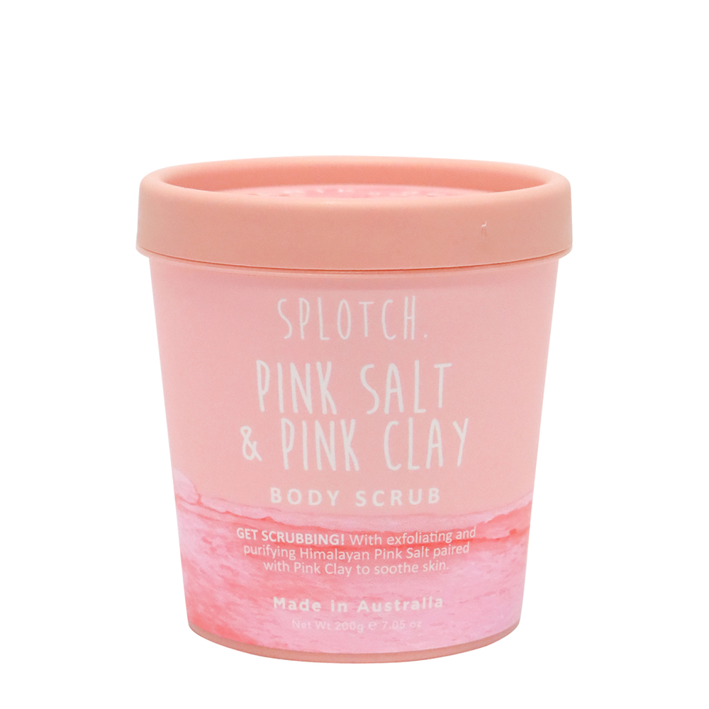 SPLOTCH BODY PINK SALT & PINK CLAY BODY SCRUB TUB