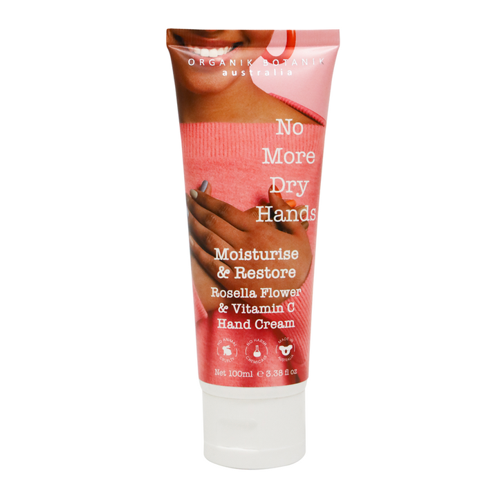 NO MORE DRY HANDS ROSELLA FLOWER & VITAMIN E HAND CREAM 100MLS